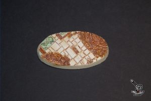 1 socle ovale "temple aztèque" 90x52