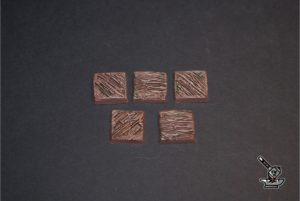 5 socles carré "Citylake of Darkwood" 20x20