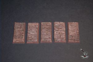 5 socles "Citylake of Darkwood" 50x25