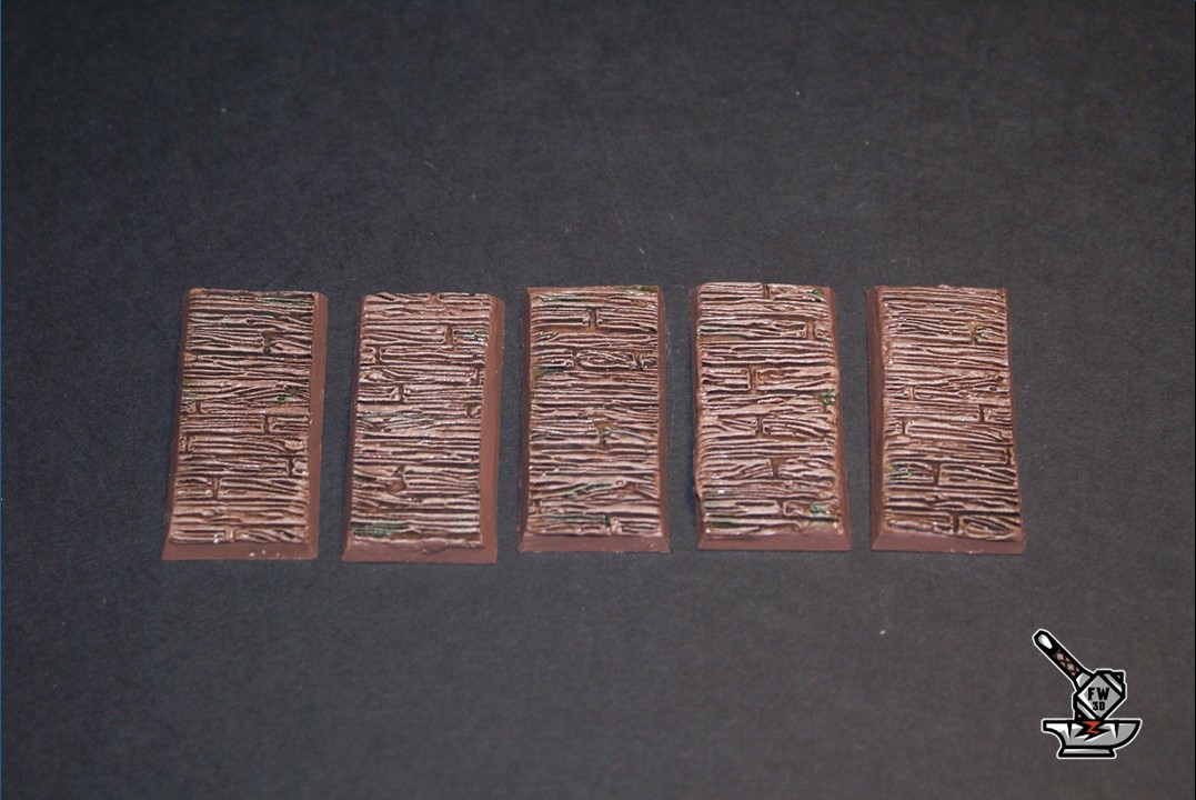 5 socles "Citylake of Darkwood" 50x25 aimantés