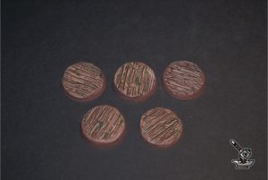5 socles ronds "Citylake of Darkwood" diamètre 32
