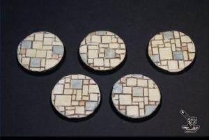 5 socles "Route pavée" diamètre 40