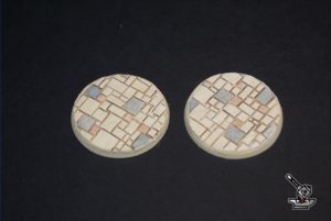 2 socles "Route pavée" diamètre 60