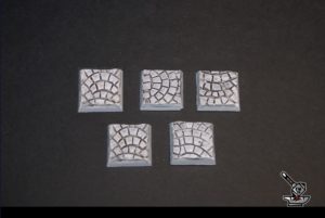 5 socles carré "Voie romaine" 25x25