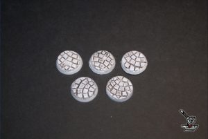 5 socles ronds "Voie romaine" diamètre 25