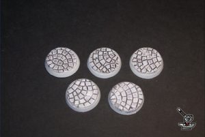 5 socles ronds "Voie romaine" diamètre 32