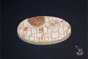 1 socle ovale "Route impériale" 90x52