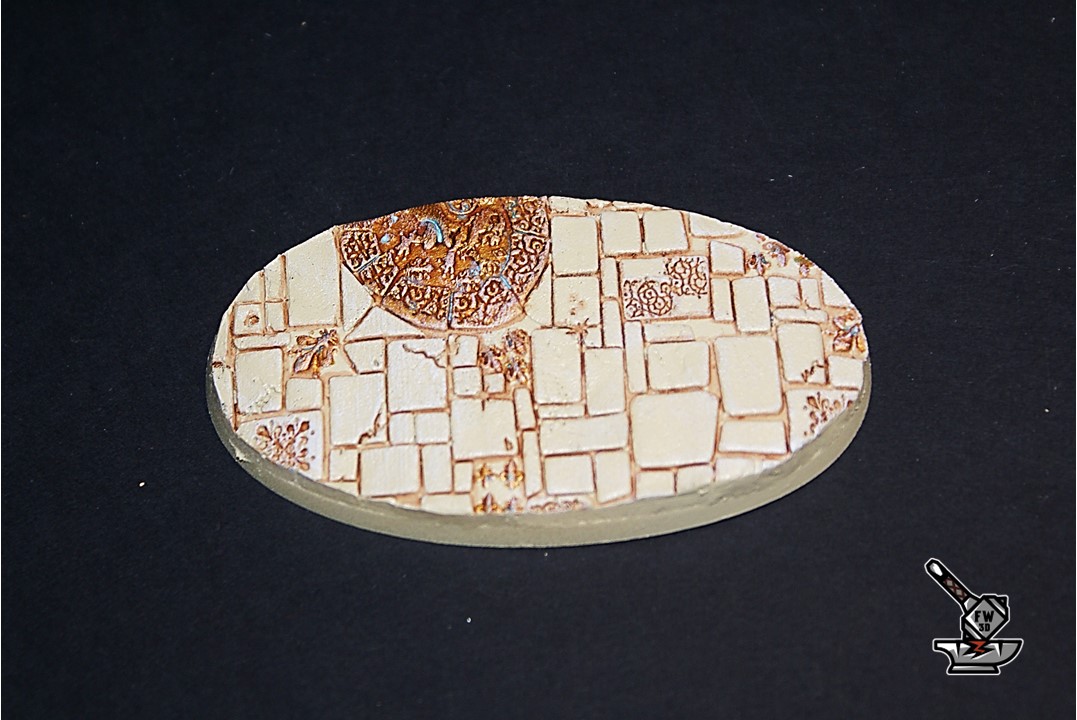 1 socle ovale "Route impériale" 90x52 aimanté