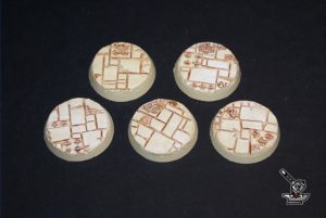 5 socles ronds "Route impériale" diamètre 32