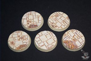 5 socles ronds "Route impériale" diamètre 40