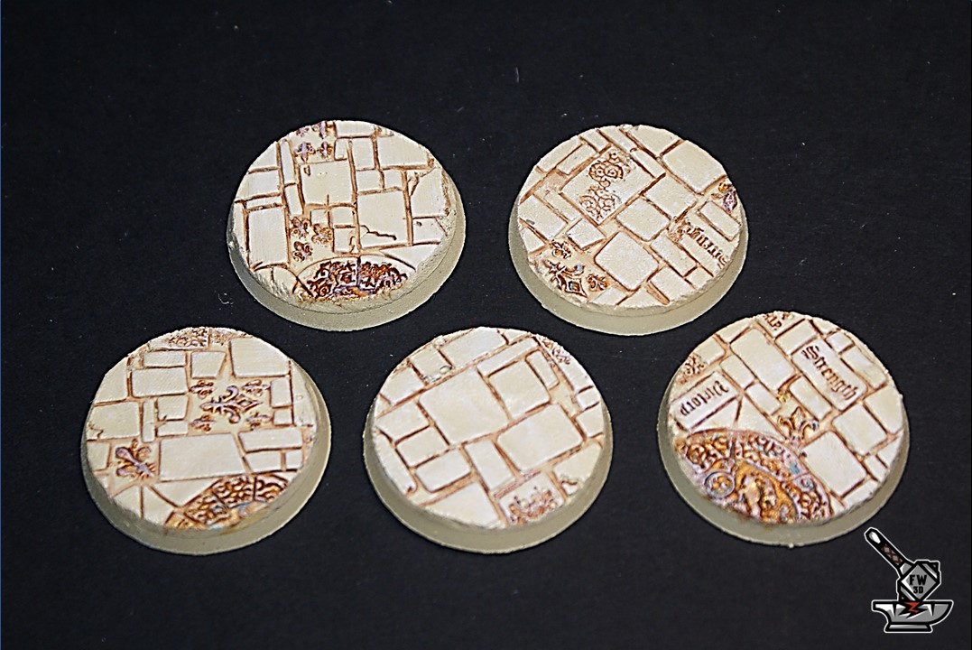 5 socles ronds "Route impériale" diamètre 40