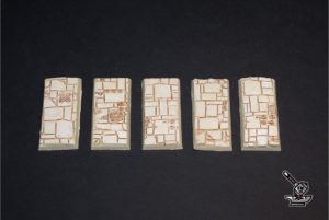 5 socles "Route impériale" 50x25