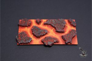 1 socle "ruines antiques" 100x50