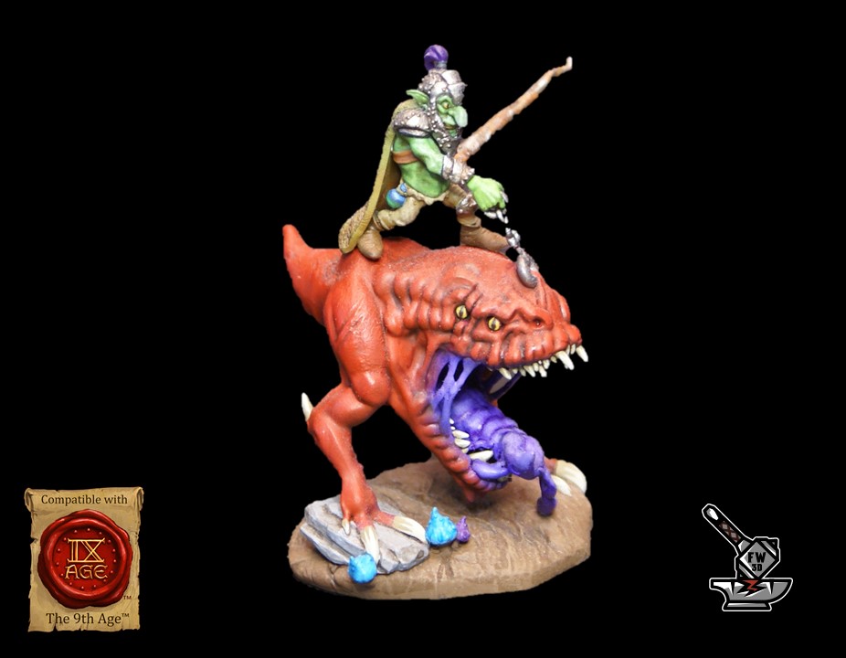 Drank, goblin lord on giant Gniark - Image 4
