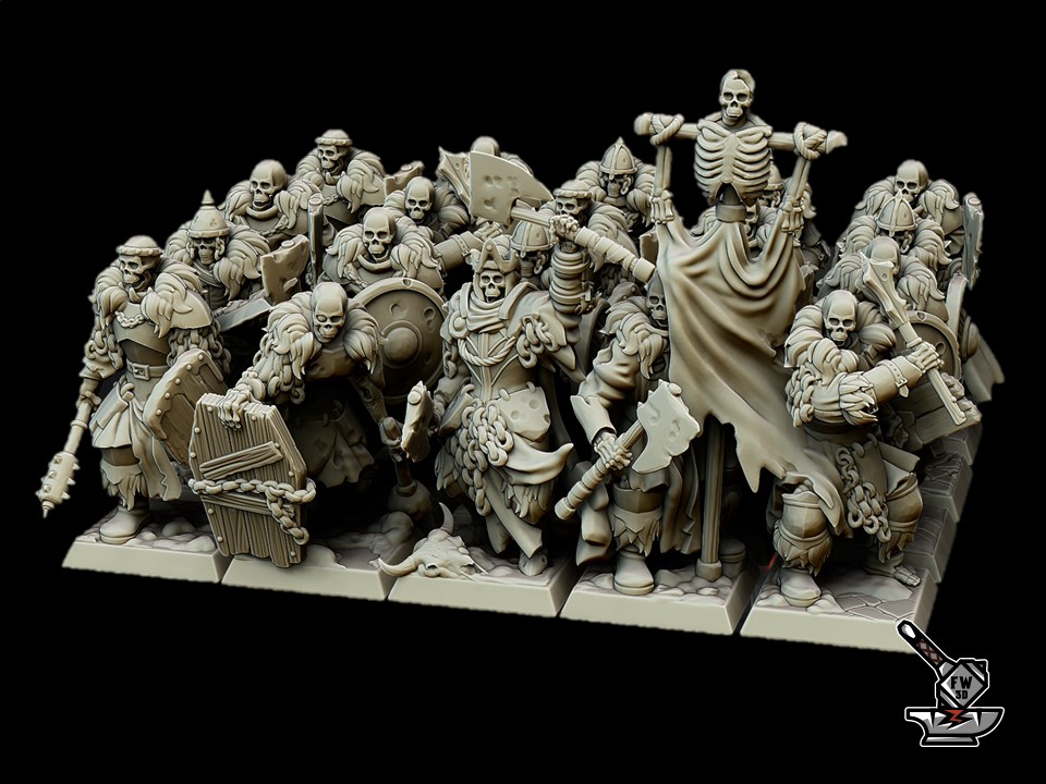 20 Black Watch squelettes