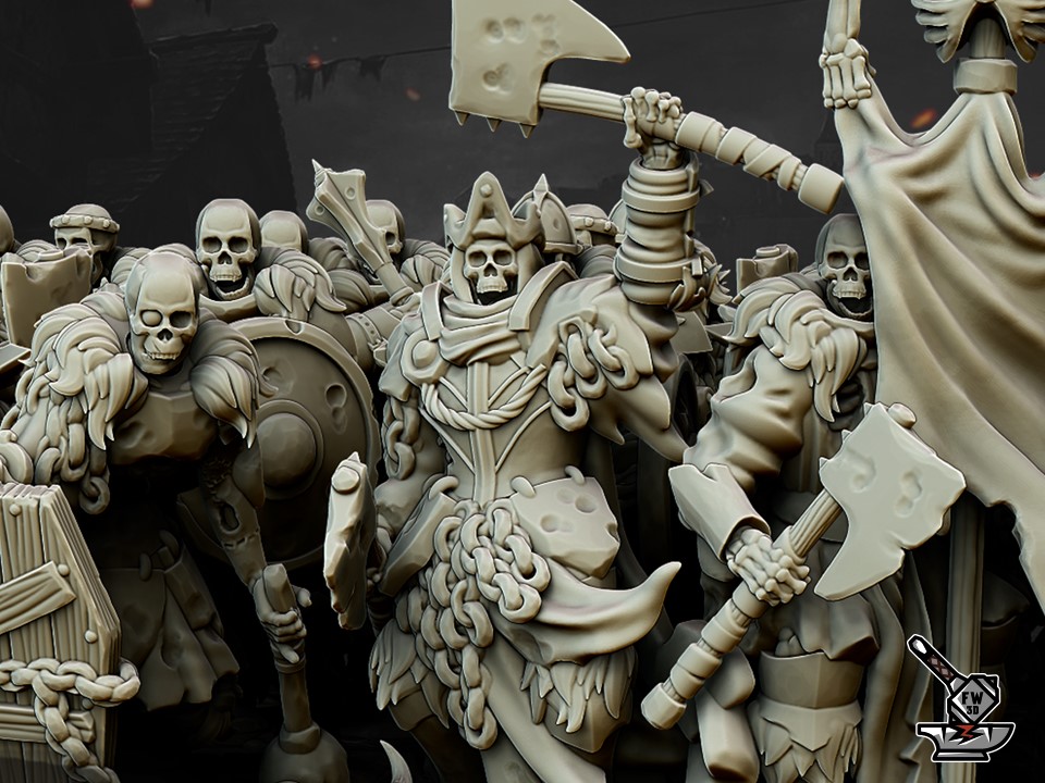 20 Black watch skeletons with engraved bases - Image 2