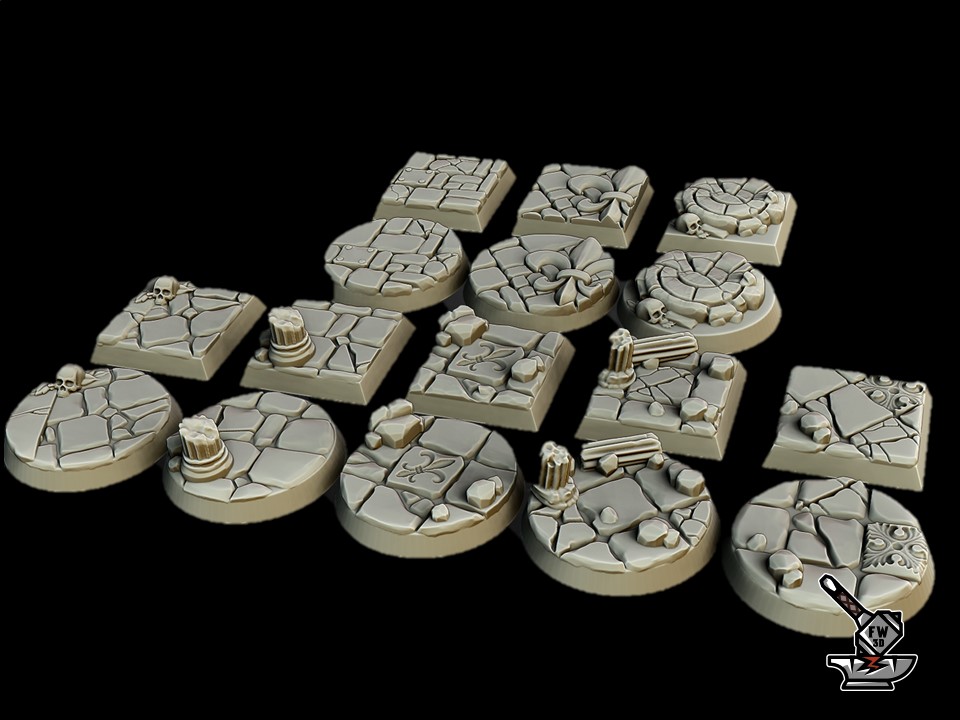 20 Warriors of the Lady with textured plinths - Image 3