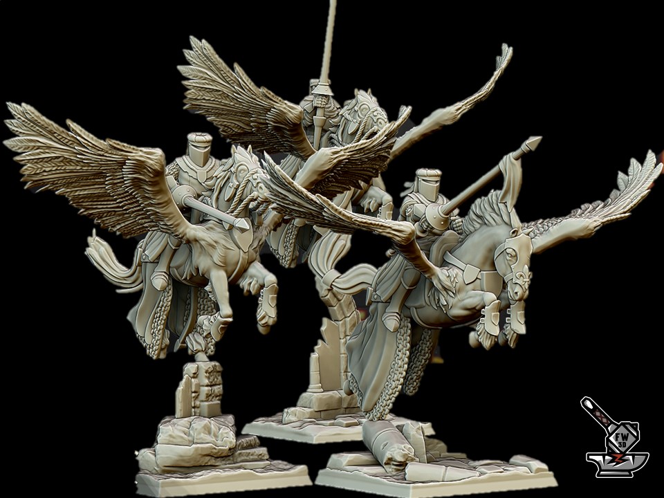 3 knights on pegasus