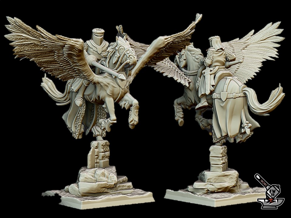 3 knights on pegasus - Image 3