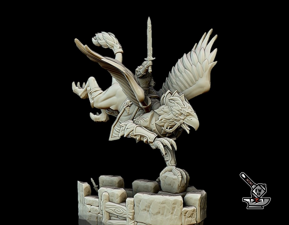 Alexander the young prince on griffin - Image 3