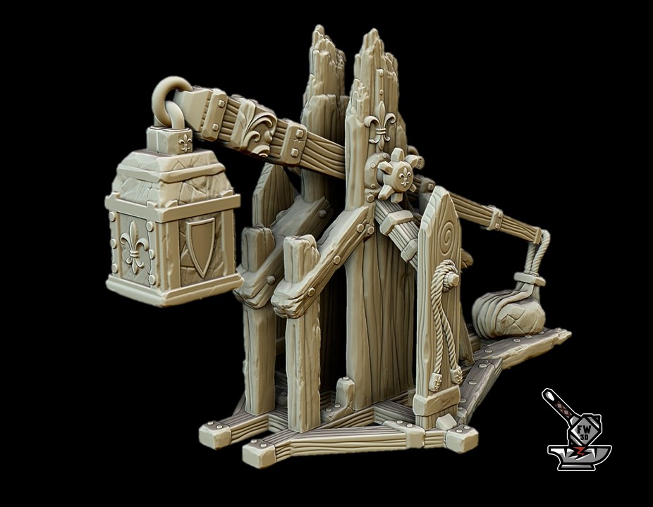 Trébuchet d'Equitaine et ses servants - Image 2