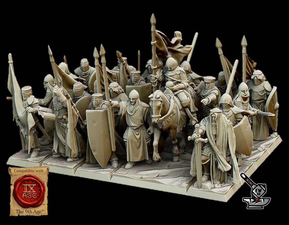 10 Chevaliers croisés avec EMC complet