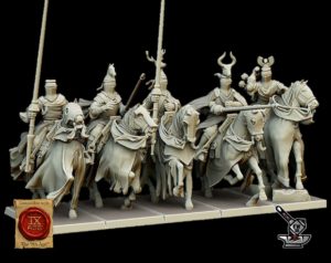 5 chevaliers du Graal montés