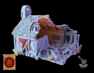 Grand cottage en ruine