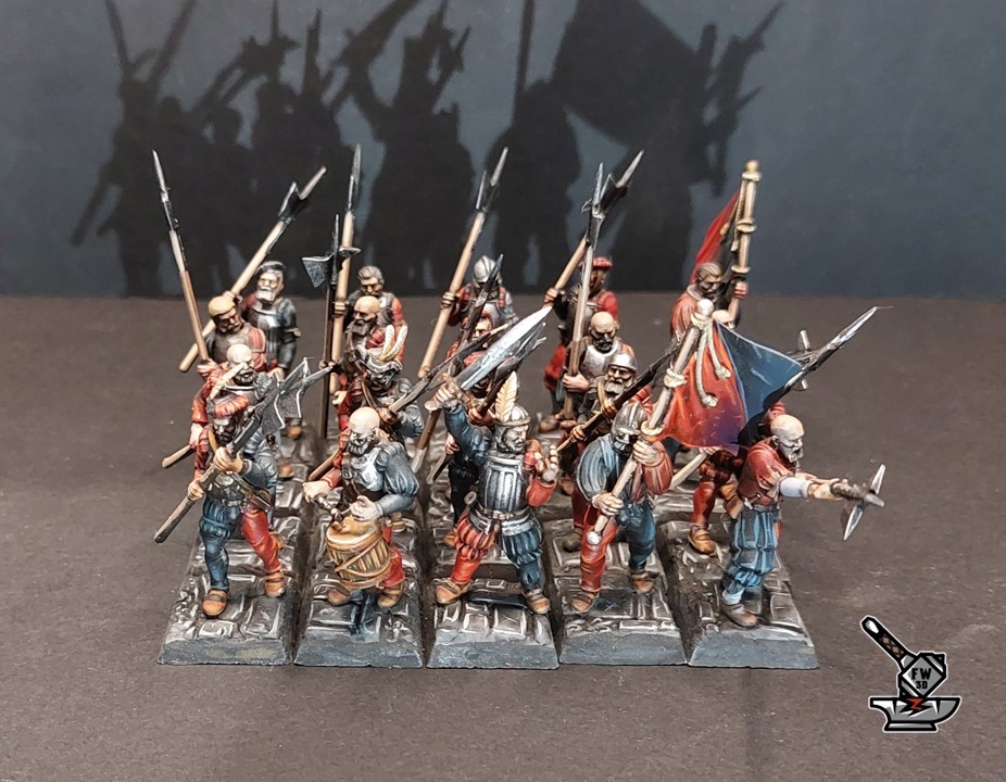 10 soldats de l'Empire (Hallebardiers, lanciers ou hommes d'arme) – Image 9