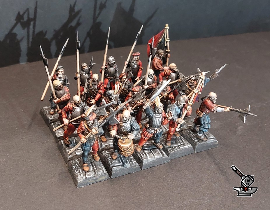 10 soldats de l'Empire (Hallebardiers, lanciers ou hommes d'arme) – Image 6