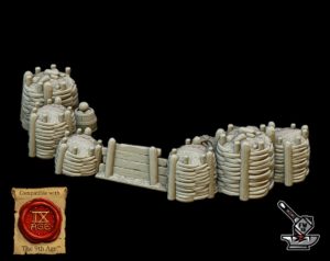 Barricades pour pièces d'artillerie