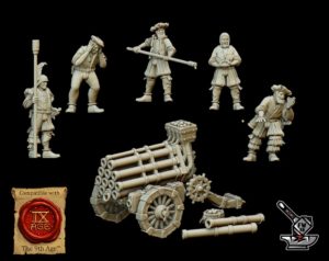Volley Gun (Canon feu d'enfer) de l'Empire et ses servants