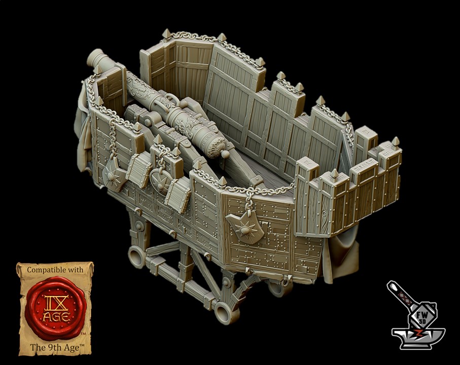 Canon de l'Empire et ses servants avec barricades - Image 4