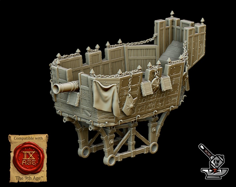 Canon de l'Empire et ses servants avec barricades - Image 3