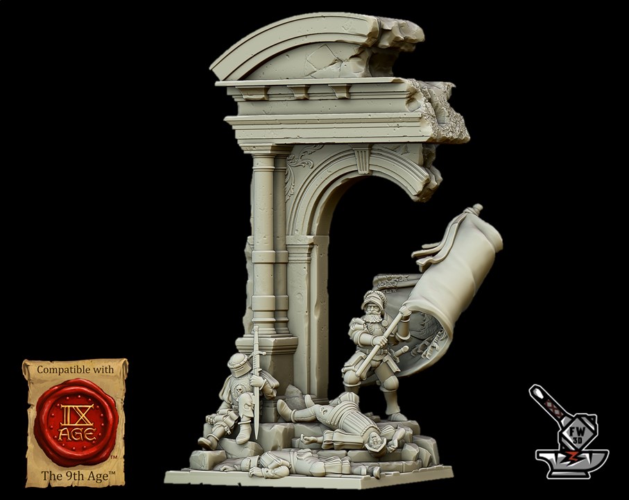 Diorama Empire "The last stand" avec socle scénique carré (Sunland)