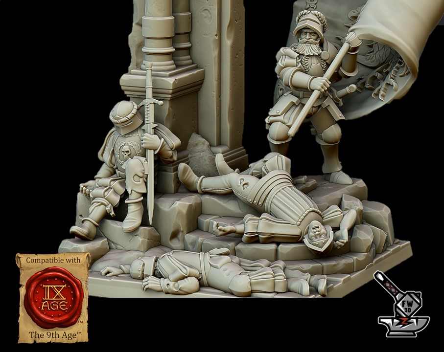 Diorama Empire "The last stand" avec socle scénique carré (Sunland) – Image 2