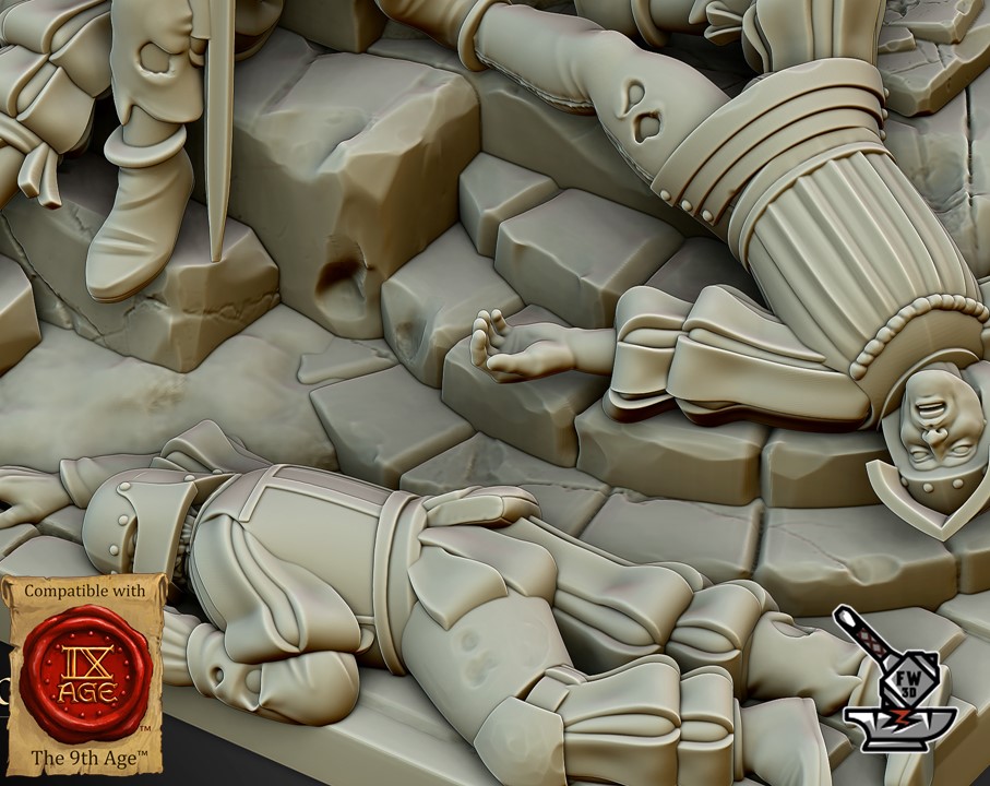 Diorama Empire "The last stand" avec socle scénique carré (Sunland) – Image 4
