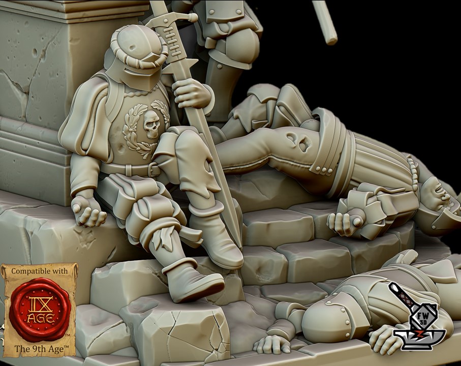 Diorama Empire "The last stand" avec socle scénique carré (Sunland) – Image 3
