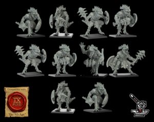 10 Guerriers Sauriens Homme-Lézard