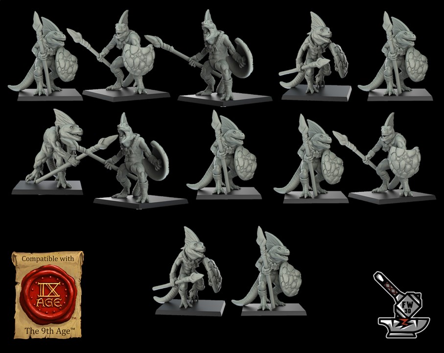 12 Skinks hunter Homme-Lézard