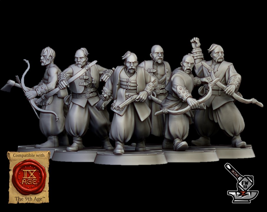 20 Corsairs Cossacks (Harbor Cossacks) avec arcs – Image 3