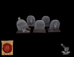 OWC Pack 5 pierres tombales sur terre