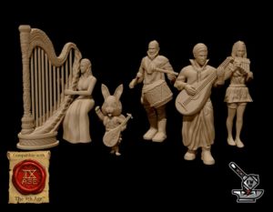 Pack 5 musiciens de la taverne