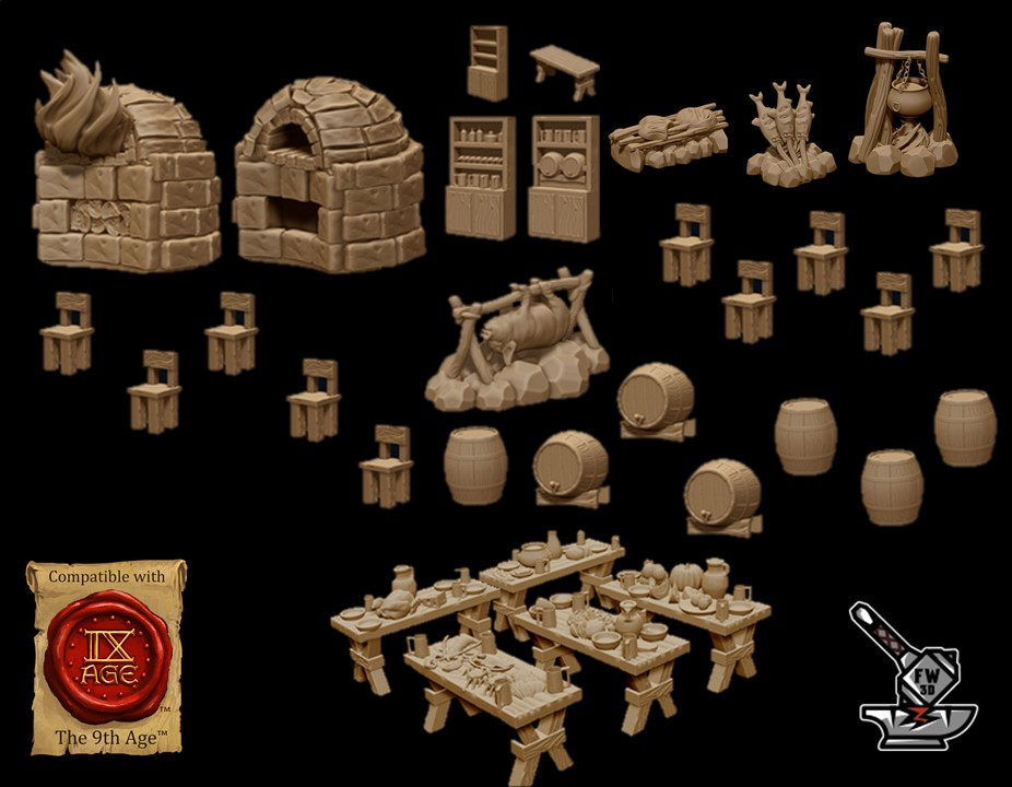 Pack intérieur taverne 1