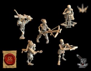5 Conquistadors squelettes avec arbalètes 2