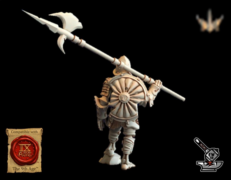 10 Conquistadors squelettes avec hallebardes – Image 3
