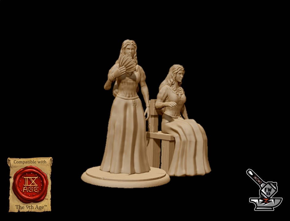 Pack of 2 noble women