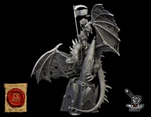 Ezekiel, seigneur mort-vivant sur dragon
