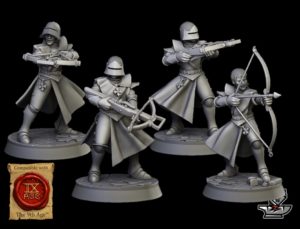 4 Sœurs d'Héléna avec armes de tir
