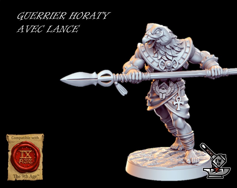 GUERRIER HORATI AVEC LANCE